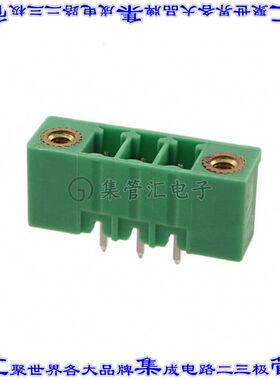 1793800000 端子块连接器3POS接头公引脚带罩3.81mm绿色垂直通孔