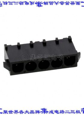 643406-3 针座连接器5POS接头6.35mm公形插针通孔直针镀金