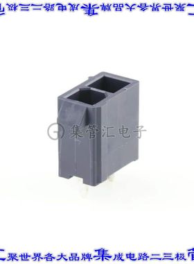1724470202 针座连接器2POS接头2排公形插针通孔直针锡