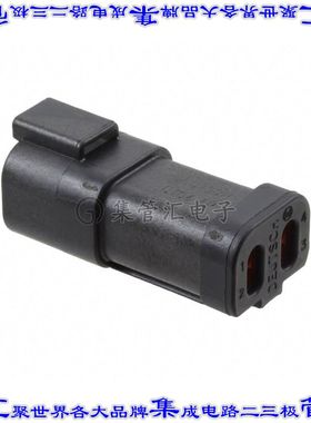 DT04-4P-CE03 矩形连接器外壳4POS插座2排公形引脚黑色自由悬挂