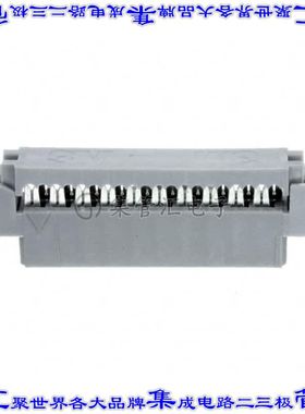 152220-0100-GB 矩形连接器20POS插座2排2mm母插口灰色IDC镀金自