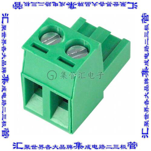 ED950/2 端子块连接器2POS插头母插口5mm绿色自由悬挂