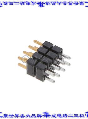 TW-04-02-L-D-170-100 连接器8POS针座间隔柱2排2mm通孔镀金
