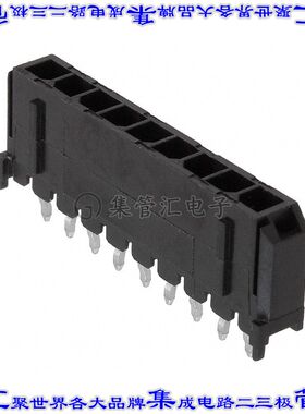 66200911122 针座连接器9POS接头3mm公形插针通孔直针锡