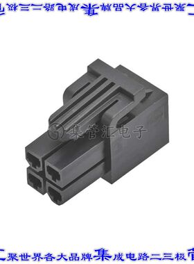 2004531003 矩形连接器外壳3POS插座4.2mm母形插口黑色自由悬挂