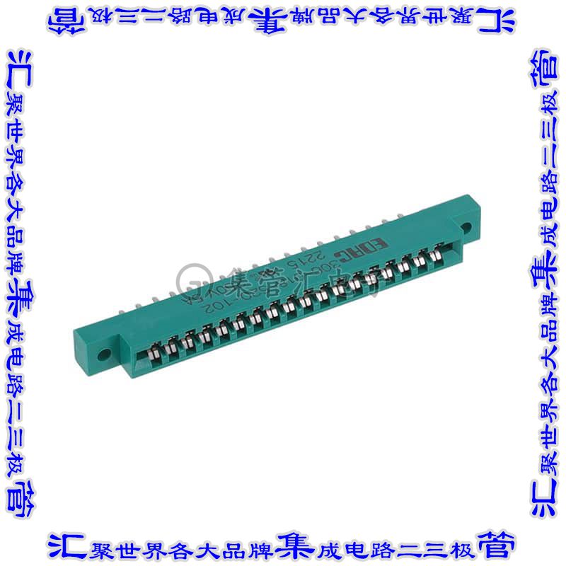 306-018-520-102 卡边缘连接器36POS母头2排3.96mm绿色镀金