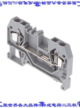 280-901 端子块连接器2POS馈通式5.0mm灰色12-28AWG