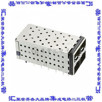 2007417-5 插拔式连接器80(20x4)插座成组(2x2)SFP+通孔直角压配