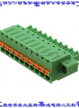 1851313 端子块连接器10POS插头母插口3.81mm绿色自由悬挂