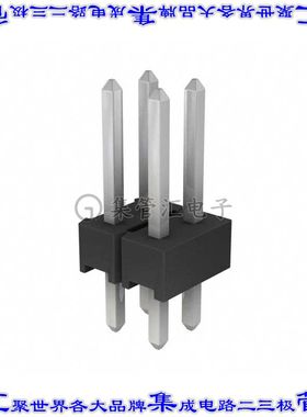 5-146254-2 针座连接器4POS分离式2排2.54mm公形插针通孔直针锡