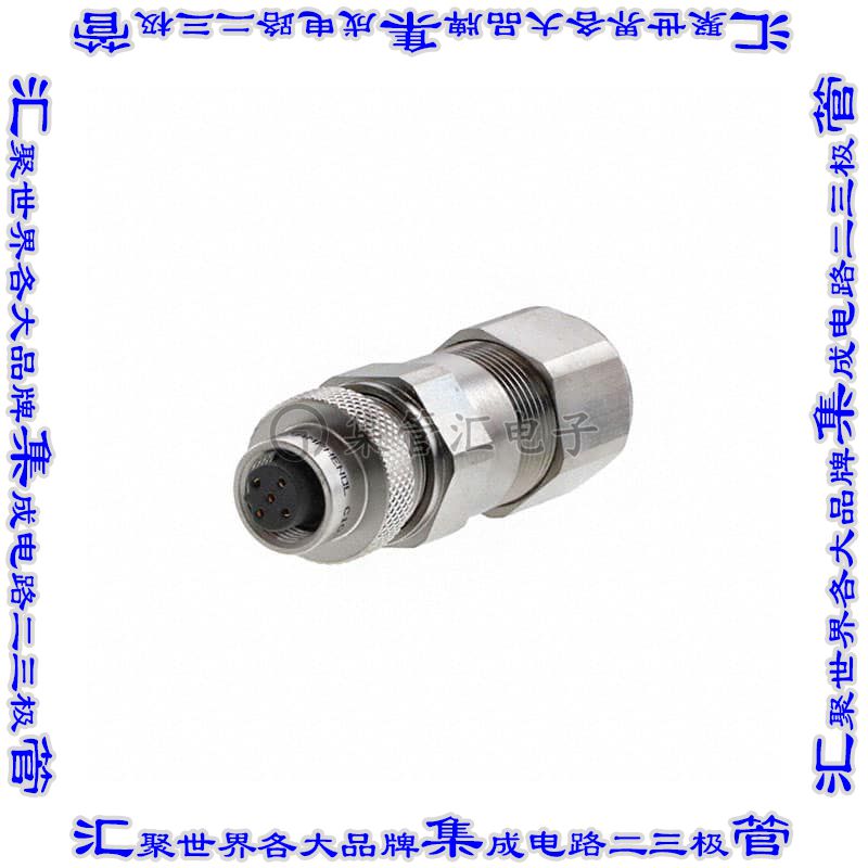 HDM12PF05B1STM 圆形连接器5POS插头母插口焊杯镀金自由悬挂