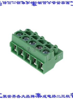 1935048 端子块连接器5POS无罩接头的插头5mm绿色自由悬挂