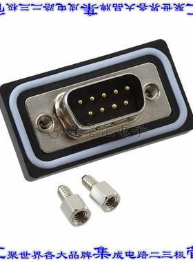 DCPDB09MSC1 连接器9POS插头公引脚2排D-Sub面板安装