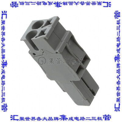 3040261 端子块连接器2POS插头母插口灰色自由悬挂