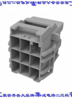 5-1971875-3 矩形连接器外壳9POS插座3排6mm公形引脚灰色面板安装