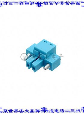 TBP02P1W-381-02BE 端子块连接器2POS插头母插口3.81mm蓝色自由悬