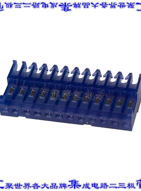 4-644564-2 矩形连接器12POS插座2.54mm母插口蓝色IDC锡自由悬挂