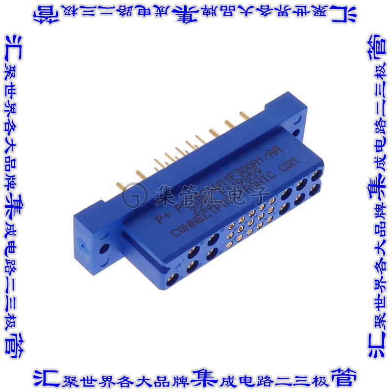 PCIB26W11F300A1/AA 背板连接器26POS插座母插口通孔蓝色