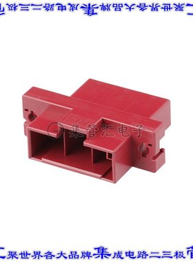 DF60-3EP-10.16C(15) 矩形连接器外壳3POS插头10.16mm红色面板安