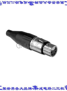 AC5FJ 圆形连接器5POS插头母插口焊杯银自由悬挂