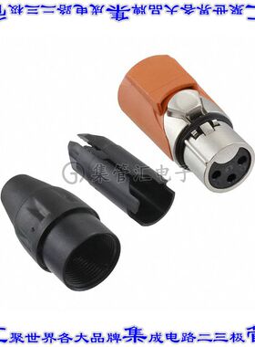 AX3F3M 圆形连接器3POS插头母插口焊杯银自由悬挂