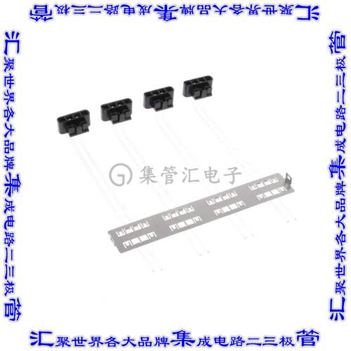 2-2338495-3 插拔式连接器机架成组(1 x 4)OSFP通孔直角压配