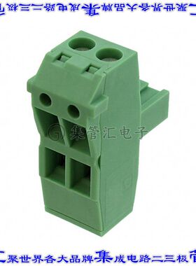 1853010 端子块连接器2POS插头母插口5.08mm绿色自由悬挂