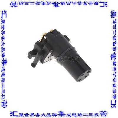 MSDS-04PFFR-EE0001 圆形连接器4POS插座母插口焊接镀金通孔直角