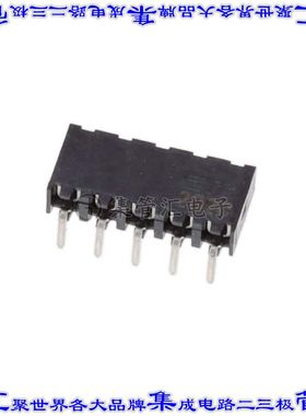 2307706-5 针座连接器5POS插座2mm母形插口通孔直角镀金