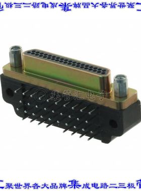 MDM-37PCBRP 连接器37POS插头公引脚4排D-TYPE型面板安装通孔直角