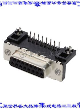 D15S13A6GX00LF 连接器15POS插座母插口2排D-Sub通孔直角