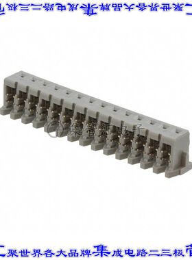 14KR-6H-P 矩形连接器14POS插口2mm母插口灰色IDC锡自由悬挂
