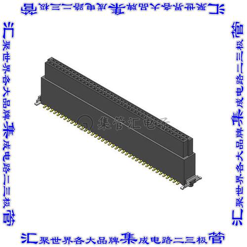 CBEC224-4079B001C1AF 针座连接器80POS插座2排1.27mm母形插口表