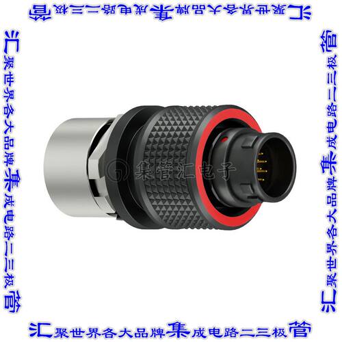 C10WBM-P12XMM0-0000 圆形连接器12(10+2电源)插头公引脚焊杯镀金