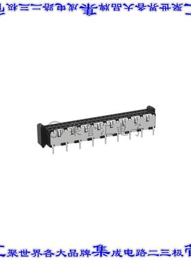 354175-E 板对板连接器50POS母插口阵列2排1mm通孔镀金