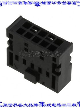 XG5N-101 矩形连接器外壳10POS插座2排2.54mm母形插口黑色自由悬