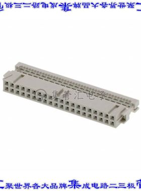 4-215915-0 矩形连接器40POS插座2排2.54mm母插口灰色IDC镀金自由