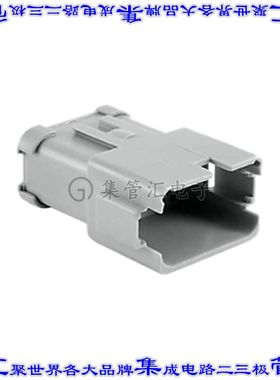 AT04-12PA-EC01 矩形连接器外壳12POS插座2排公形引脚灰色自由悬