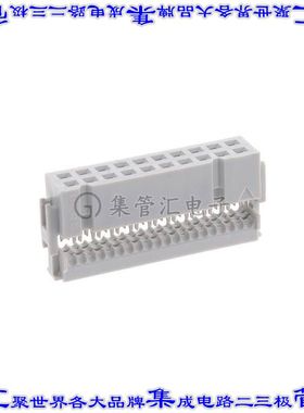 71600-420LF 矩形连接器20POS插座2排2.54mm母插口灰色IDC镀金自