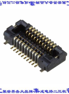 AXT320124 板对板连接器20POS插口外罩触点2排0.4mm表贴SMD镀金