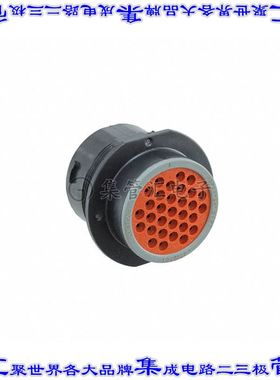 HDP24-24-31PT 圆形连接器31POS插座外壳用于公插针黑色面板安装