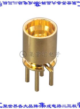 CONSMP001-2-G 同轴连接器SMP插头公引脚焊接50欧姆通孔