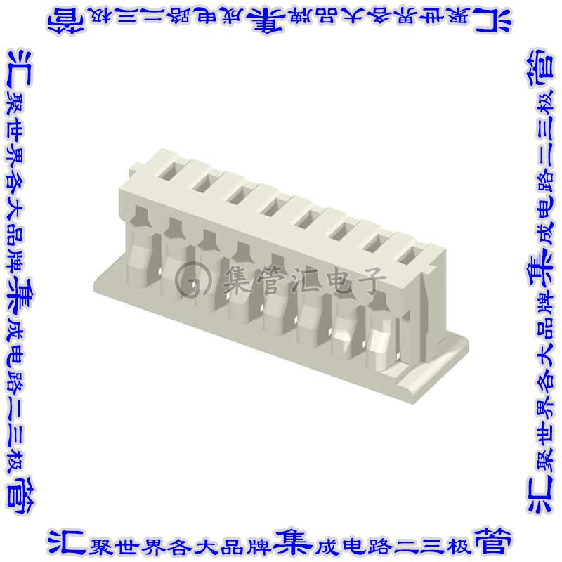 CI4404S0000-NH 矩形连接器外壳4POS插座1.25mm母形插口天然色自