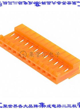4-644460-2 矩形连接器12POS插座3.96mm母插口橙色IDC镀金自由悬