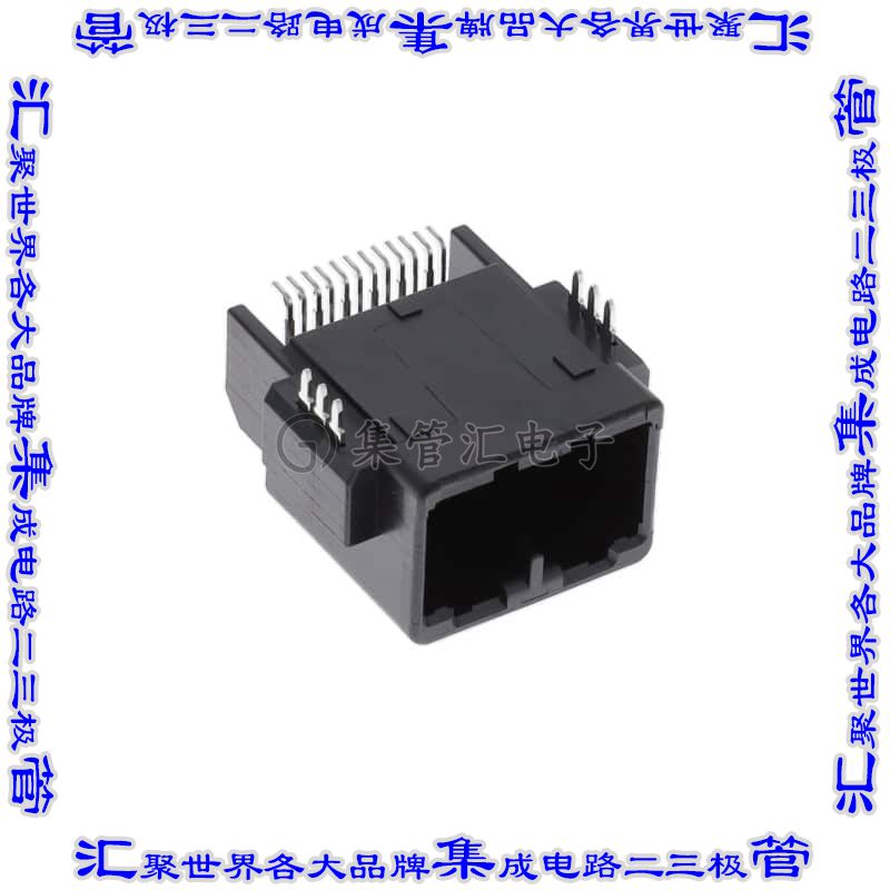 MX34R12HF4T 针座连接器12POS接头2排2.2mm公形插针表贴SMD锡