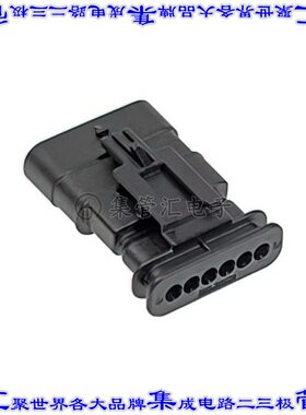 348996123 0348996123矩形连接器外壳6POS插头4mm公形引脚灰色自