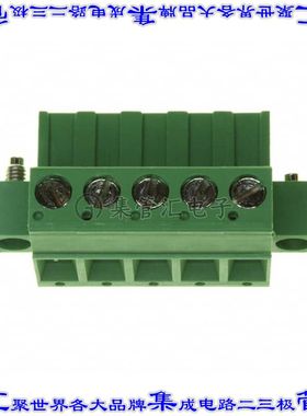 796859-5 端子块连接器5POS插头母插口5.08mm绿色自由悬挂