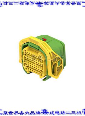 2366494-3 矩形连接器外壳48POS插头6排公形引脚绿色自由悬挂