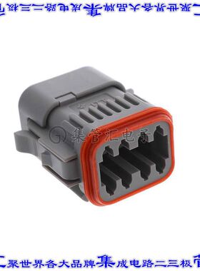 IT06-8SA-020-N 矩形连接器外壳8POS插头2排母形插口灰色自由悬挂