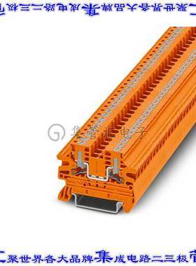 1291488 端子块连接器2POS馈通式5.2mm橙色12-26AWG